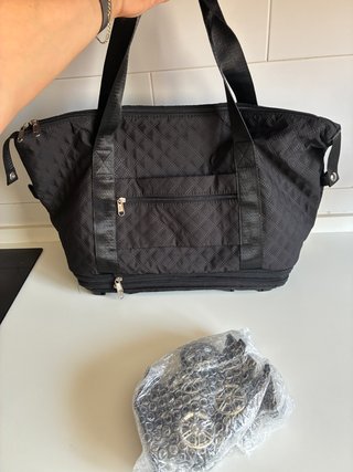 Bolsa de viaje con ruedas negra