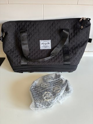 Bolsa de viaje con ruedas negra
