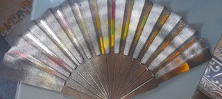 Abanico pintado a mano Aleja el CALORON- SALE OFF