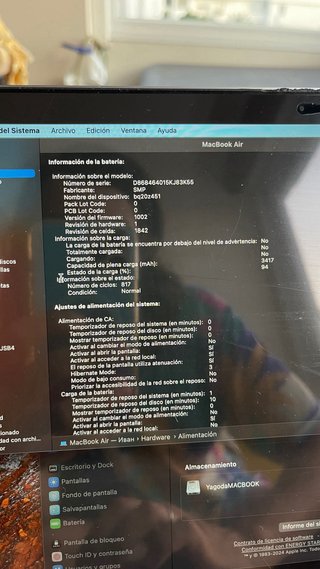 MacBook Air 13 (Gris) 2018, 8GB RAM 128GB SSD