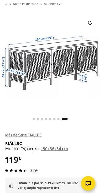 Mueble TV Fjällbo Ikea