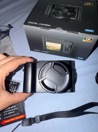 Cámara Digital 4K Negra