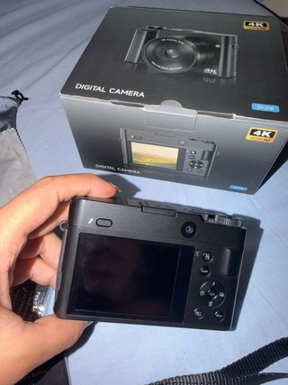 Cámara Digital 4K Negra