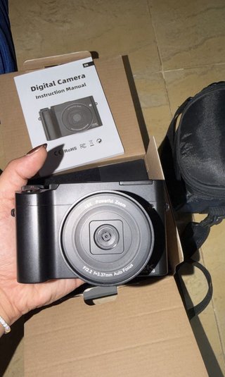 Cámara Digital 4K Negra