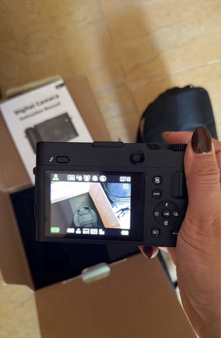 Cámara Digital 4K Negra