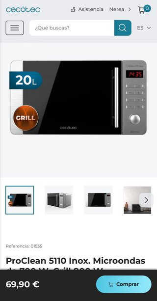 Microondas Cecotec ProClean 5110 Inox