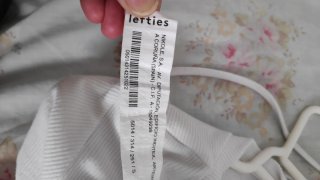 Top canalé Lefties blanco