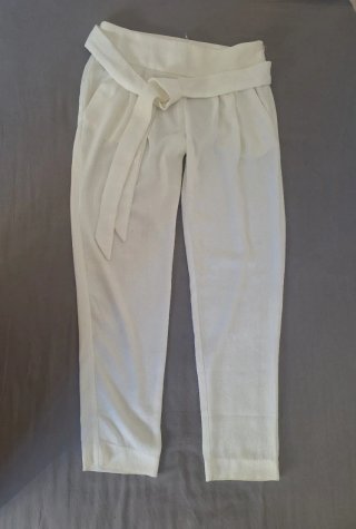 Pantalón Mango Blanco Talla S