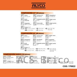 Maletín Herramientas 120 Piezas Alyco 170822