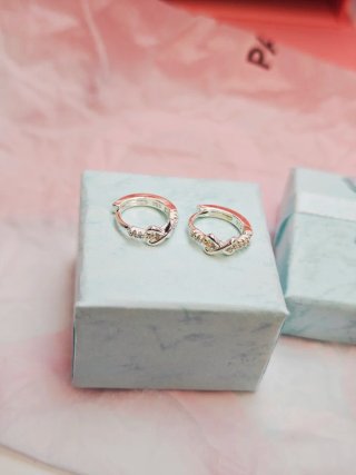Pendientes plata 925 infinito