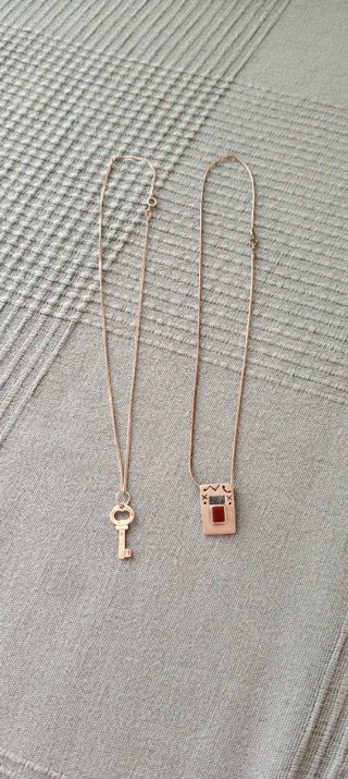 Collar plata, cadena y colgante
