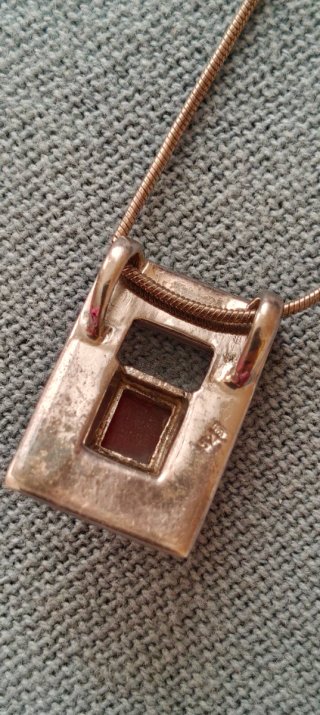 Collar plata, cadena y colgante