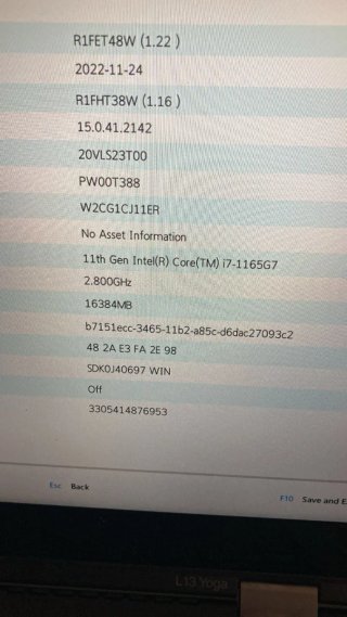 Lenovo Thinkpad L13 Portátil I7, 16 GB RAM, 256 GB