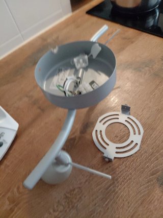 Lámpara Techo Ikea 2 Focos Gris