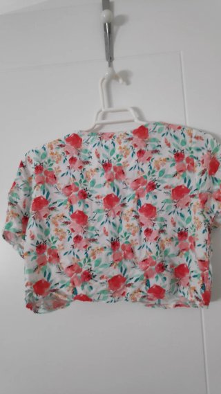 Top corto estampado Made in Italy