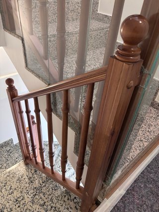 Barandilla Escalera Madera Maciza