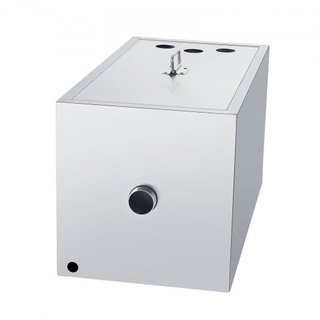 Trampa de Grasa Comercial, Interceptor de Grasa de 11.3 kg, Interceptor de Entrada Superior, Trampa de Grasa de Acero Inoxidable Bajo Fregadero, Separador de Agua Residual de 6.4 GPM, para Restaur...