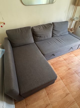 Sofá cama chaislongue FRIHETEN IKEA gris