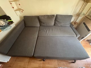 Sofá cama chaislongue FRIHETEN IKEA gris