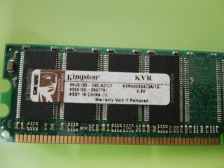 Memoria RAM Kingston DDR 400 1GB