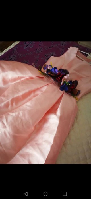 Vestido ceremonia rosa T. M