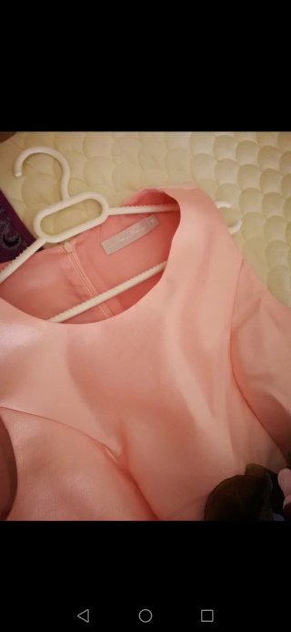 Vestido ceremonia rosa T. M