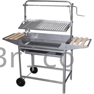 Barbacoa Premium Acero Inoxidable 140x50x124 cm TROIA CX BR - Orework