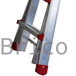 Escalera Telescópica Aluminio 4+4 Pestaña