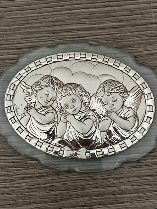 Quadretto Angeli Argento