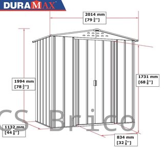 Caseta Metálica Top Venus 113x201x199 cm - Duramax