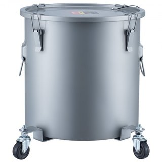 Cubo de Grasa para Freír, Caddy de Desecho de Aceite de 8 Gal con Base de Ruedas, Acero Carbono con Recubrimiento a Prueba de Óxido, Contenedor de Transporte de Aceite con Tapa, Clips de Bloqueo, ...