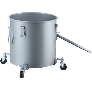 Cubo de Grasa para Freír, Caddy de Desecho de Aceite de 8 Gal con Base de Ruedas, Acero Carbono con Recubrimiento a Prueba de Óxido, Contenedor de Transporte de Aceite con Tapa, Clips de Bloqueo, ...
