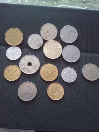 Lote de monedas antiguas
