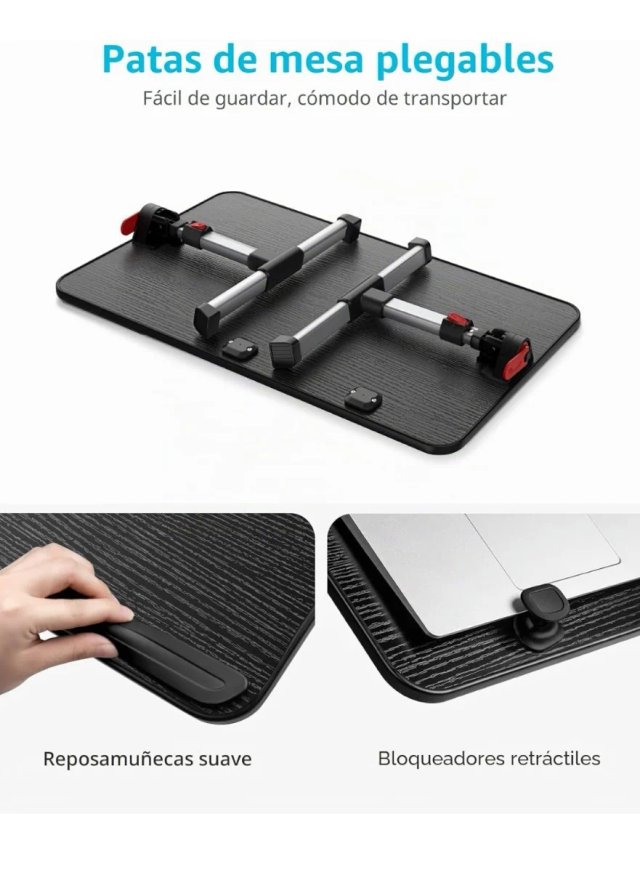 Mesa Portátil SAIJI Ajustable Plegable