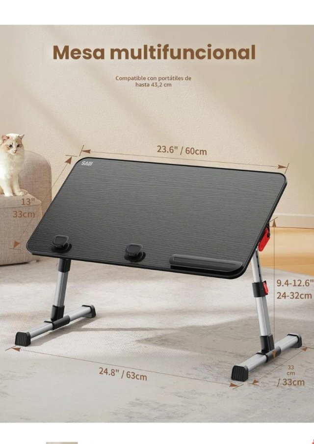 Mesa Portátil SAIJI Ajustable Plegable
