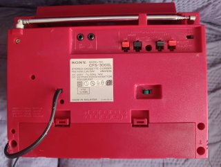 Radiocasete Sony CFS-3000L Rojo