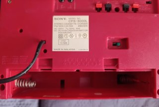 Radiocasete Sony CFS-3000L Rojo