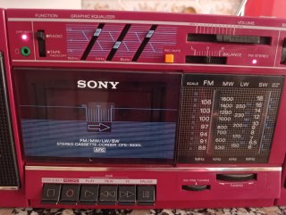 Radiocasete Sony CFS-3000L Rojo