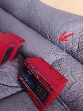 Radiocasete Sony CFS-3000L Rojo