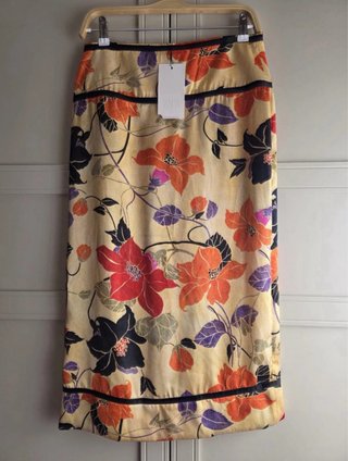 Falda pareo Zara floral T/M