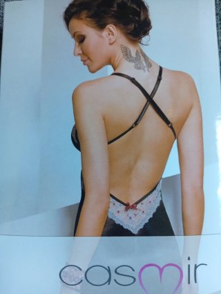 Picardías sexy L/XL negro