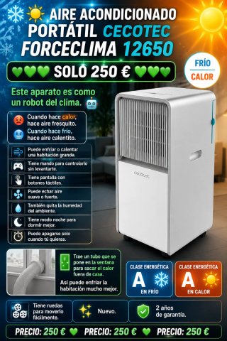 AIRE ACONDICIONADO CECOTEC FORCECLIMA 12650