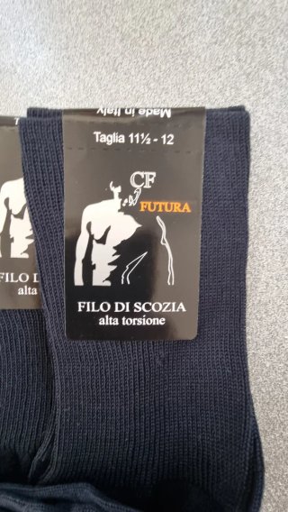 CF FUTURA Calze Uomo Cotone Taglia 43/45 - 6 Paia