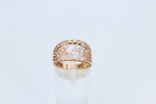 Anillo Ancho Mariposa Oro 18k.Ref:042-01-00012.