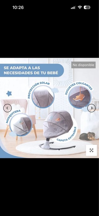 Hamaca eléctrica para bebé