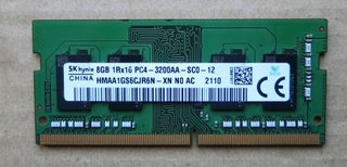 Coppia Sodimm SK HYNIX DDR4 8Gb 3200 totali 16Gb