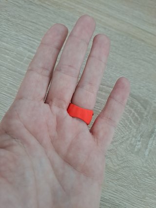 Anillo naranja flúor con brillantitos T.10