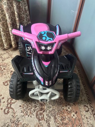 Quad Eléctrico Infantil Rosa y Negro
