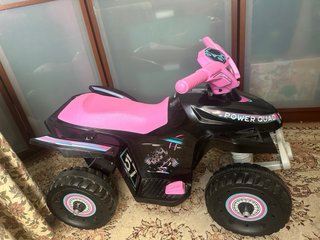 Quad Eléctrico Infantil Rosa y Negro
