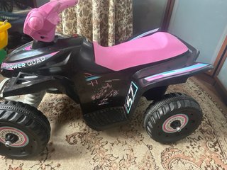 Quad Eléctrico Infantil Rosa y Negro